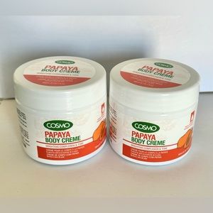2-PACK Cosmo Papaya Body Cream 300 ML Brightens EXP 10/25